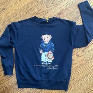 Polo Ralph Lauren Navy Polo Bear Crewneck Sweatshirt – Women’s Medium